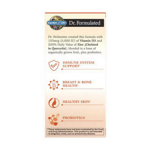 Garden of Life, Dr. Formulated Vitamin D3 and Zinc, 5000 IU, 30 Tabs Garden of Life