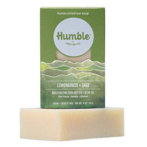 Humble Brands, Lemongrass And Sage Natural Soap, 4 Oz Humble Brands