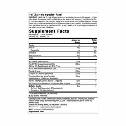 Irwin Naturals, Steel-Libido X2 Maca And L-Arginine, 75 Softgels Irwin Naturals