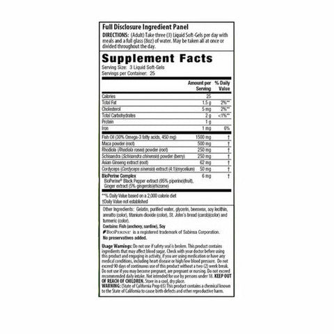 Irwin Naturals, Ginza-Plus Maca & Rhodiola, 75 Softgels Irwin Naturals