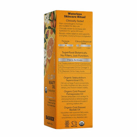Badger Balm, Seabuckthorn Face Oil, 30 Ml Badger Balm