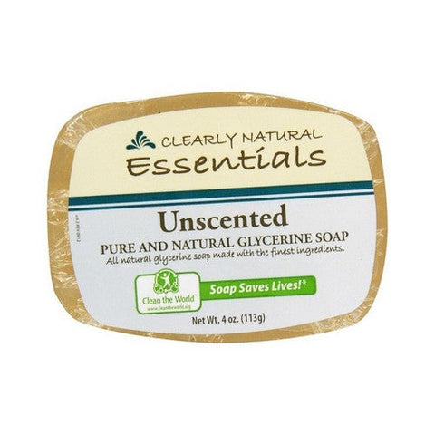 Clearly Natural, Essentials Glycerin Bar Soap Unscented, 4 Oz Clearly Natural
