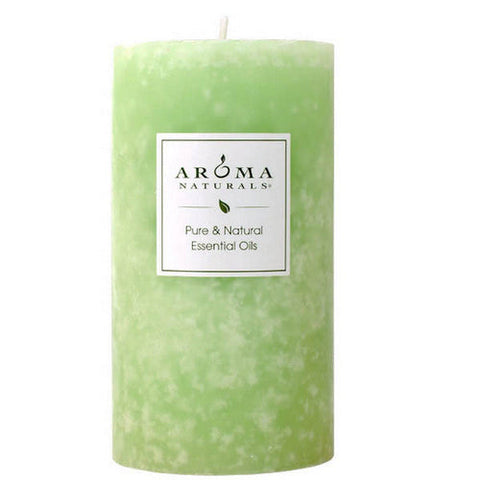 Aroma Naturals, Verbena Lime Green Pillar 2, 1 Candle Aroma Naturals