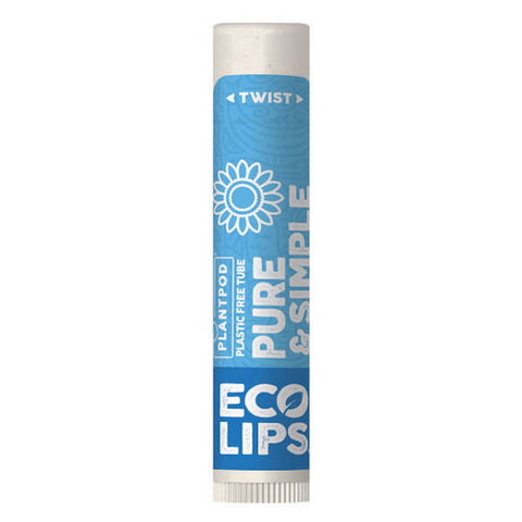 Pure and Simple Vanilla Lip Balm 0.15 Oz by Eco Lips