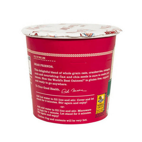 Bobs Red Mill, Organic Oatmeal Cranberry Orange Cups, 2.47 Oz Bobs Red Mill