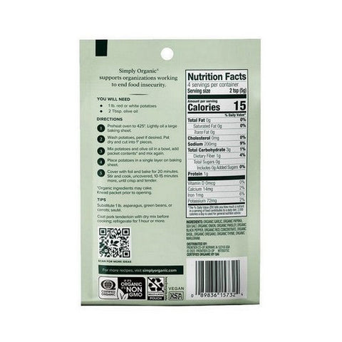 Simply Organic, Organic Garlic And Herb Vegetable Seasoning Mix, 0.71 Oz Simply Organic