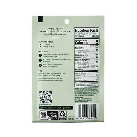 Simply Organic, Organic Hollandaise Sauce Mix, 0.74 Oz Simply Organic