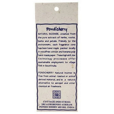 Pondicherry Natural Incense, Lavender Incense Cones, 20 Count Pondicherry Natural Incense