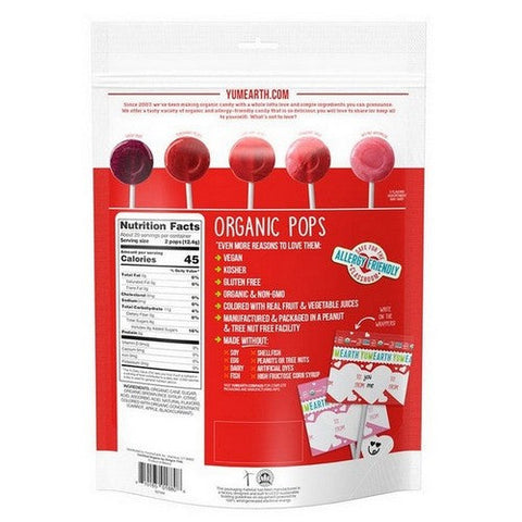 Yogi, Valentine Organic Fruit Pops, 8.73 Oz Yogi