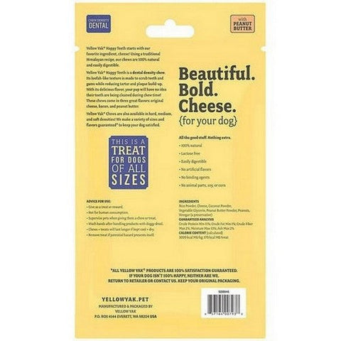 Yellow Yak, Peanut Butter Dental Chews, 4 Oz Yellow Yak
