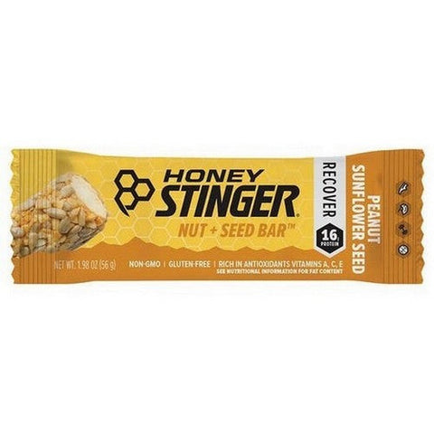 Honey Stinger, Peanut Sunflower Nut + Seed Bar, 1.98 Oz Honey Stinger