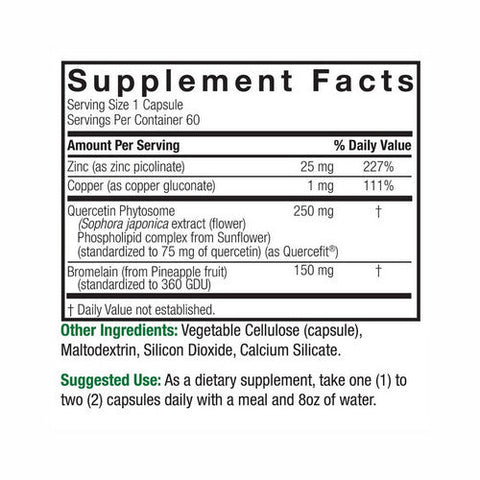 Nature's Answer, Quercetin Blend, 250 Mg, 60 Veg Caps Nature's Answer