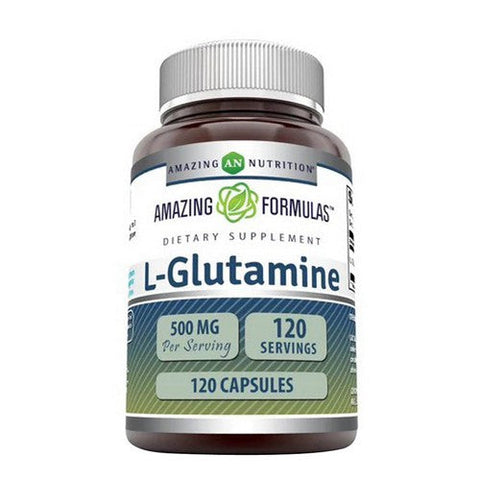 Amazing Nutrition, Amazing Formulas L-Glutamine, 500 mg, 120 Caps Amazing Nutrition