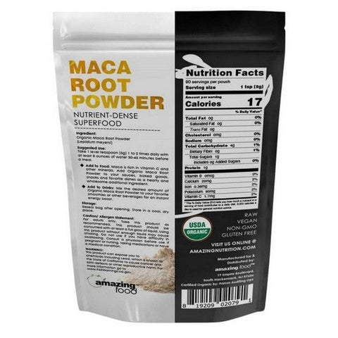 Amazing Nutrition, Amazing Foods Organic Maca Powder, 16 Oz Amazing Nutrition