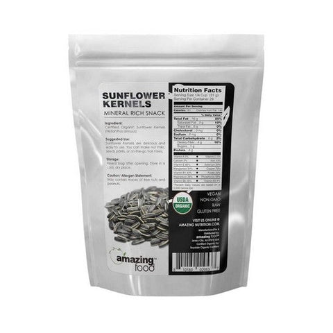 Amazing Nutrition, Amazing Foods Organic Sunflower Kernels, 2 Lbs Amazing Nutrition
