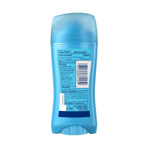 Secret, Anti Perspirant Deodorant Invisible Solid Clean Lavender Scent, 2.6 Oz Secret