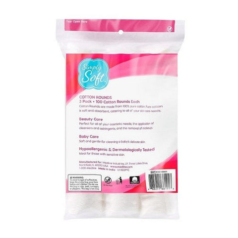 Simply Soft, Premium Cotton Rounds, 300 Count Simply Soft
