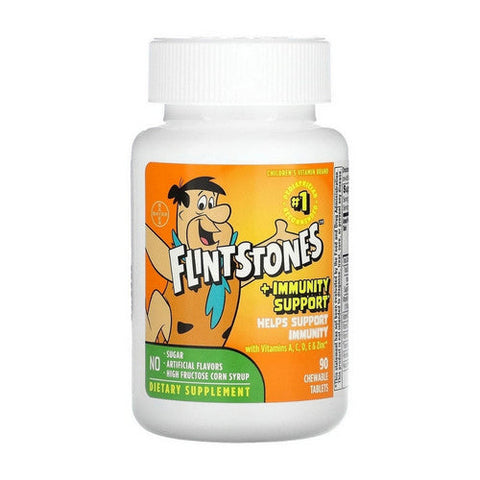 Flintstones, Plus Immunity Support Children'S Multivitamin Chewable, 90 Tabs Flintstones