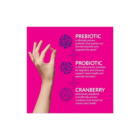Florajen, Triple Action Women's Pre Plus Probiotic Plus Cranberry, 30 Caps Florajen