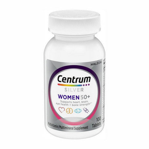 Centrum, Silver Women 50 Plus Multivitamin, 100 Count Centrum