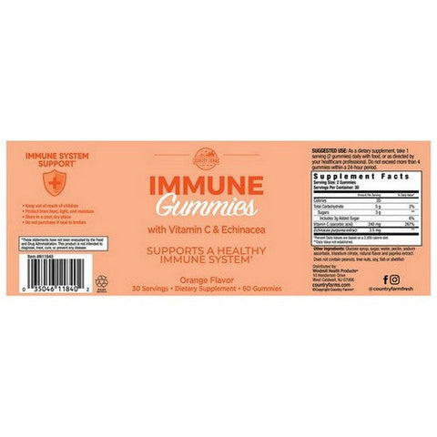 Garden Greens, Immune Gummies, 60 Count Garden Greens