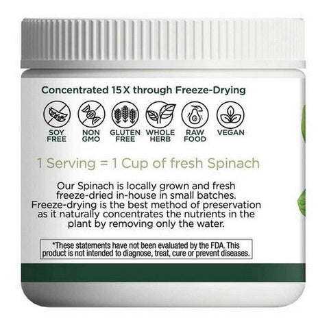 Eclectic Herb, Spinach Powder Freeze Dried Fresh, 3.2 Oz Eclectic Herb