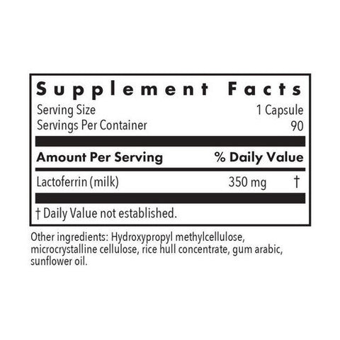 Nutricology/ Allergy Research Group, Laktoferrin Immune Peptide From Colostrum, 350 Mg, 120 Veg Caps Nutricology/ Allergy Research Group