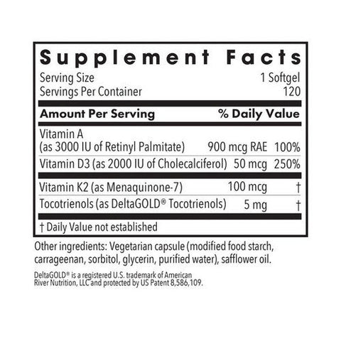 Nutricology/ Allergy Research Group, Vitamin D3 Complete Daily Balance with A and K2, 60 Softgels Nutricology/ Allergy Research Group