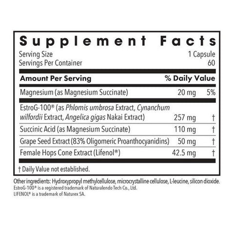 Nutricology/ Allergy Research Group, Flashes No More Menopausal Support, 60 Veg Caps Nutricology/ Allergy Research Group