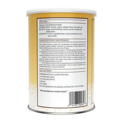 Fearn Natural Foods, Lecithin Granules, 16 Oz Fearn Natural Foods