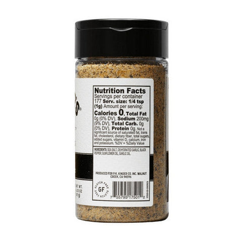 Kinders, The Blend Seasoning Salt pepper And Garlic, 6.25 Oz (Case Of 6) Kinders