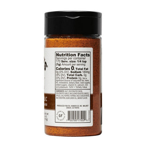 Kinders, Seasoning Woodfired Garlic, 6 Oz (Case Of 6) Kinders
