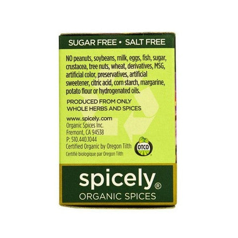 Spicely Organics, Organic Poppy Seeds, 0.4 Oz (Case Of 6) Spicely Organics