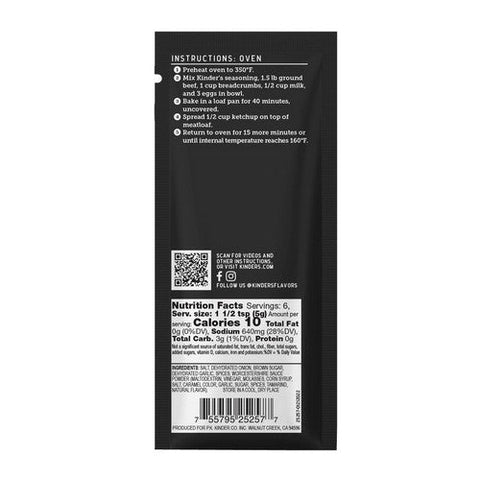 Kinders, Classic Seasoning Meatloaf, 1.1 Oz (Case Of 15) Kinders