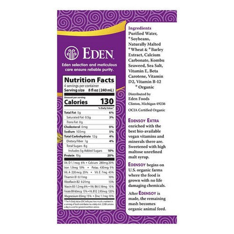 Eden Foods, Original Edensoy Extra Organic, 32 Oz (Case Of 12) Eden Foods