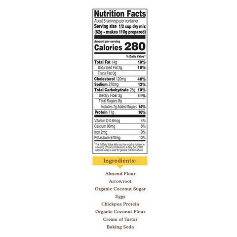 Simple Mills, Protein Almond Flour Pancake Mix, 10.4 Oz (Case Of 6) Simple Mills