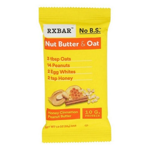 Protein Bar Honey Cinnamon Peanut Butter 1.94 Oz(Case Of 12) by Rxbar