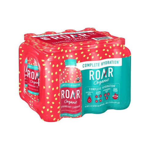 Roar Beverages, Lemonade Beverage Strawberry, 18 Oz(Case Of 12) Roar Beverages
