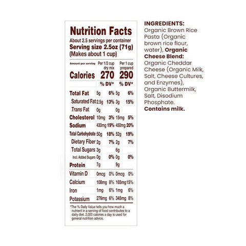 Jovial, Organic Macaroni And Cheese White Cheddar, 6 Oz(Case Of 12) Jovial