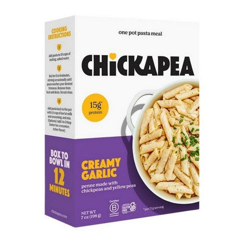 Chickapea, Oragnic Pasta Dish Creamy Garlic, 7 Oz(Case Of 6) Chickapea