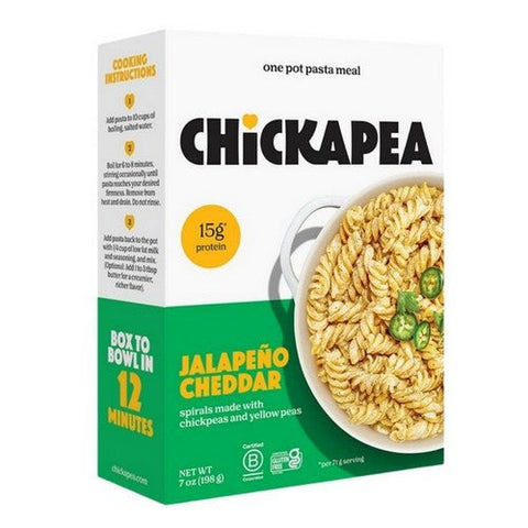 Chickapea, Pasta Dish Wite Cheddar With Jalapeno, 7 Oz(Case Of 6) Chickapea