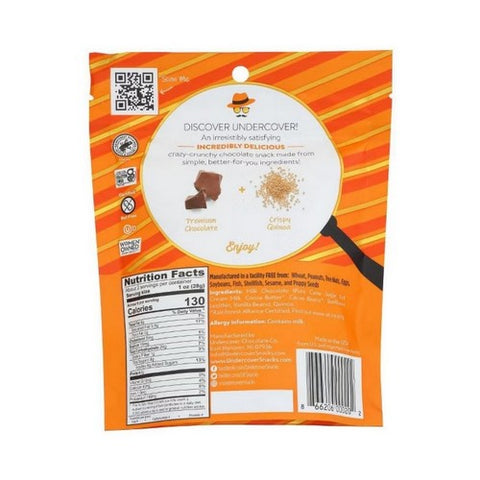 Undercover Quinoa, Quinoa Milk Chocolate, 2 Oz (Case Of 12) Undercover Quinoa