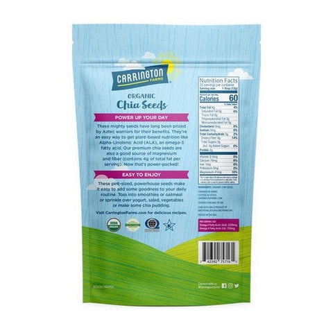 Carrington Farms, Organic Chia Seeds, 14 Oz(Case Of 6) Carrington Farms