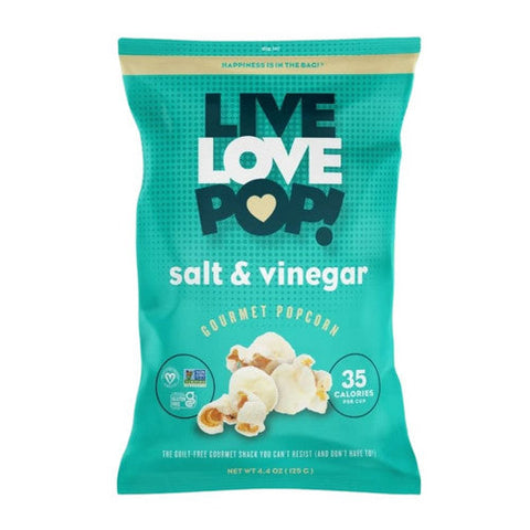 Live Love Pop, Salt And Vinegar Popcorn, 4.4 Oz(Case Of 12) Live Love Pop