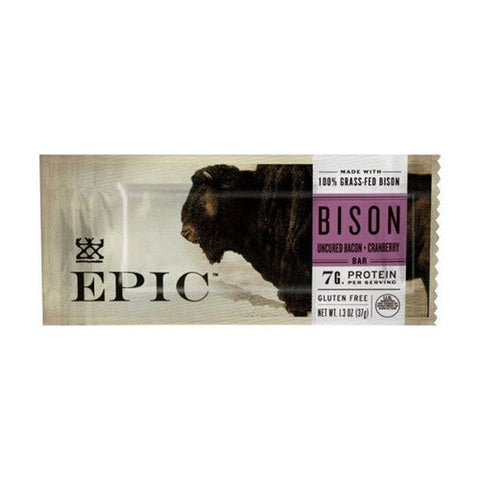 Epic Provisions, Bison Bacon Cranberry Bar, 1.3 Oz(Case Of 12) Epic Provisions