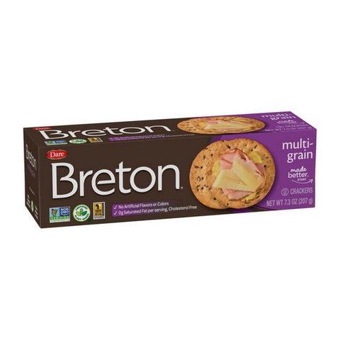 Breton Multigrain Crackers 7.3 Oz(Case Of 12) by Dare