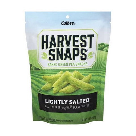 Calbee Harvest Snaps, Lightly Salted Snapea Crisps, 3.3 Oz(Case Of 12) Calbee Harvest Snaps