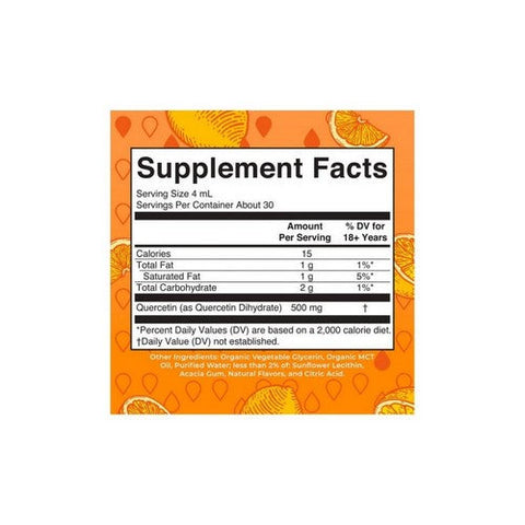 MaryRuth's, Organic Quercetin Liquid Drops Lemon, 4 Oz MaryRuth's