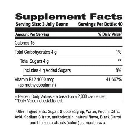 Human Beanz, Vitamin B-12 Berry Blast, 120 Count Human Beanz