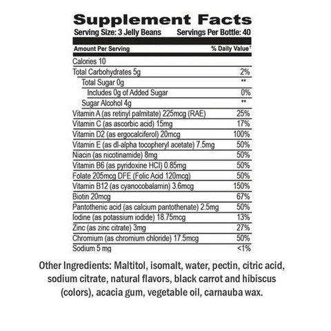 Human Beanz, Multivitamin Sugar Free Berry Blast, 120 Count Human Beanz